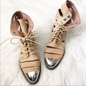 JEFFREY CAMPBELL Slashd Cap booties size 8